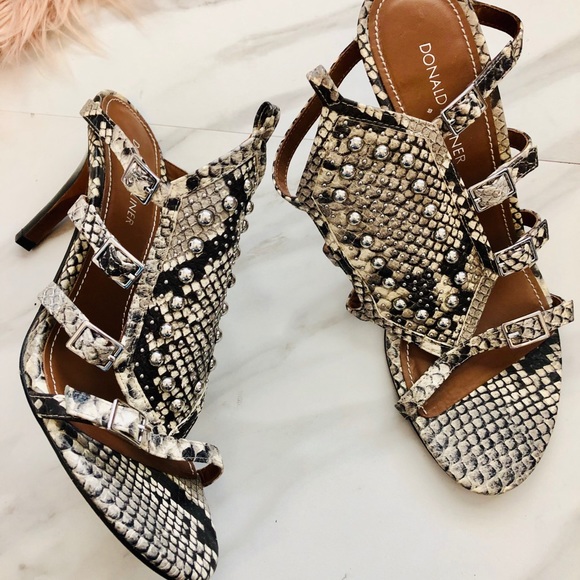 donald pliner snakeskin sandals